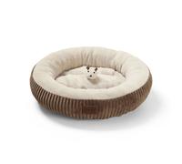 Leeby cuna redonda suave marrón para gatos