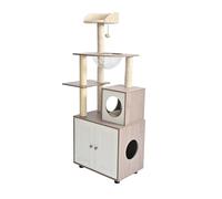 Leeby Luna árbol rascador con mueble para gatos