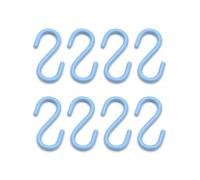 LeeCAE Conjunto de ganchos de forma de S de 8 plástico portátil organizador multiusos Hanger S Forma Ganchos de trabajo pesado