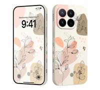 LEECG Funda para Xiaomi 17T Pro, carcasa de silicona líquida antigolpes | Morandi Reis - Funda blanda para Xiaomi 17T Pro con forro flocado de 6,83 pulgadas, color blanco