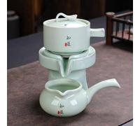 LEEDJUINE Celadón semiautomático de estilo chino, 220 ml, set de té de oficina, cerámica para el hogar, infusor de té