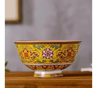 LEEDJUINE Cuencos de cerámica hechos a mano para comedor en casa, 4.5 pulgadas, cocina y vajilla de porcelana Jingdezhen