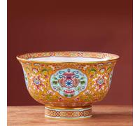 LEEDJUINE Household Palace - Cuenco esmaltado antiguo, 12,6 cm, vajilla de cerámica Jingdezhen
