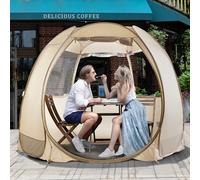 LEEDOR 9018#e6 Tienda de Campamento, 10 x 10 pies, Beige, 10'x10'-Beige