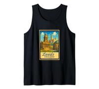 Leeds City England UK - Póster retro vintage de los años 50 Camiseta sin Mangas