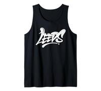 Leeds Graffiti City Street Art Handstyle Gran Bretaña Reino Unido Souvenir Camiseta sin Mangas