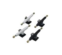 LEEFAI 2 juegos de camiones profesionales para diapasón de 34 mm G3 blanco + negro Pro Truck-Kingpin invertido bujes actualizados más duros con copas pivotantes, sin espaciador, ejes individuales, con