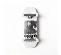 LEEFAI Diapasón Pro completo de 34 x 96 mm, premontado, con camiones de metal sólido, ruedas de rodamiento, serie OP3RA para principiantes (poder de pintura)