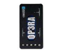 LEEFAI Op3ra Pro - Diapasón completo de madera de arce de 34 x 96 mm, impresión UV, ejes individuales sólidos y 5 ruedas de rodamiento de uretano, repuesto de bujes (azul) Edition