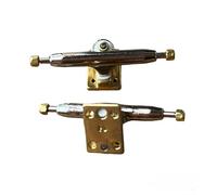 LEEFAI Pro - Camiones de diapasón 32/34/36 mm, placa base 4.0-Regular Kingpin mejorada v2 con color y tamaño de la placa base de hardware (32 mm, dorado)