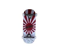 LEEFAI Pro Fingerboard Completo de 34 x 96 mm, Premontado con Camiones de Metal Sólido, Ruedas con Rodamientos-OP3RA Serie Fingerboard para Principiantes (Rayos Rojos)