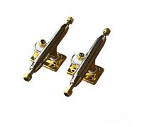 LEEFAI Pro Fingerboard Trucks 32/34/36 mm 4.0-Regular Kingpin-Upgrade v2 placa base con hardware color y tamaño de la placa base (34 mm, dorado)
