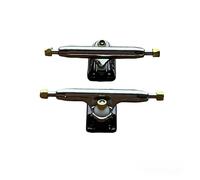 LEEFAI Pro Fingerboard Trucks 32/34/36mm 4.0-Regular Kingpin-Actualizado v2 placa base con Herrajes-Color y Tamaño de la Placa Base (34mm, Negro)