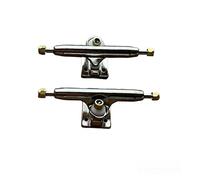 LEEFAI Pro Fingerboard Trucks 32/34/36mm 4.0-Regular Kingpin-Upgrade v2 placa base con hardware color y tamaño de placa base (34 mm, cromado)