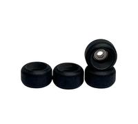 LEEFAI Pro Fingerboard Wheels Urethane 65d Rueda de rodamiento negro - Rueda de diapasón para exteriores e interiores - Tamaño 7,5 x 4,5 mm