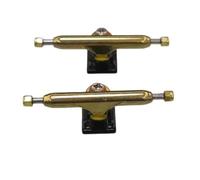 LEEFAI Professinal - Patineta para diapasones de 34 mm G3 con cojinetes mejorados y copas pivotantes, ejes individuales con tuercas autobloqueantes (dorado)
