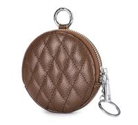 LEEINTO Bolso Redondo Elegante del Bolso del Auricular del Bolsillo del Cambio del Monedero para Las Mujeres pequeño Bolso con Cremallera