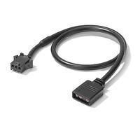 LEEINTO Cable de conversión Adaptador RGB de Placa Base de 30cm, Tira de luz Led RGB de 5V, 3 pines/12V y 4 Pines para PC, Ordenador, línea de Tira de luz LED