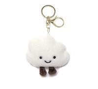 LEEINTO Llavero con colgante de nube, elegante teléfono, cordón antipérdida, llaveros personalizados, decoración para bolsos de mujer, mochila, cartera