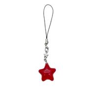 LEEINTO Llavero de cadena de teléfono Jelly Star, correa para teléfono celular, cadena colorida hecha a mano desmontable para teléfonos, llavero colgante para cartera y bolsas