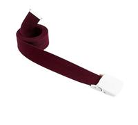 Leekcol Cinturón de lona de 3,2 cm de ancho para hombre, accesorio informal para jeans, adecuado para uso diario.,Púrpura Rojo Blanco,120 x 3,2 cm