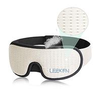 LEEKEN - Antifaz 3D para dormir - Máscara para dormir con bloqueo de 100% de luces para hombres y mujeres, cubierta de ojos de tela para viajar/nuca/dormir por la noche, cómoda y transpirable.