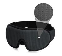 LEEKEN Máscara para dormir 3D, 100% luces bloqueadas para dormir para hombres y mujeres, cubierta para ojos de tela deportiva fresca para viajes/siesta/noche dormir, cómoda y transpirable (malla gris)