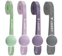 LEEKEY Bandas de resistencia, bandas de ejercicio con asas, bandas de asistencia para dominadas, juego de bandas con anclaje de puerta, bandas para entrenamiento, banda para hombres y mujeres