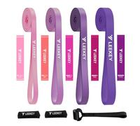 LEEKEY Juego de bandas de resistencia, bandas de asistencia para dominadas, banda de resistencia elástica, bandas de movilidad para entrenamiento de resistencia, terapia física, entrenamientos en casa