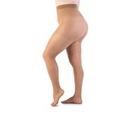LEELA LAB Medias Veladas Curvy 30 Denarios, Medias de Talla Grande para Mujer de Color Liso, Ropa Curvy, Prácticas y Cómodas, Made in Italy (Sand, 9)