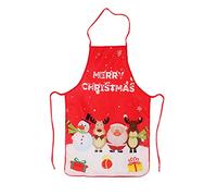 LeeLoon - Delantal de Navidad, diseño de Papá Noel, Elk/Snowman, decoración para Navidad, Cena, Fiesta, Cocina, Manualidades, casa, Limpieza de Cocina