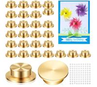 Leelosp 30 nano spinners para hacer tarjetas, rotación de 360°, mini rodamientos giratorios de metal para manualidades, tarjetas de papel, álbumes de recortes, joyería, decoración de uñas (5 x 7 x 2,5