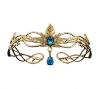 LEEMASING Adorno vintage de diosa rusa para la frente, corona de cosplay, tocado de aleación, banda para el pelo para bodas, fiestas, cosplay y accesorios de disfraces, Medium, Metal, No es una piedra