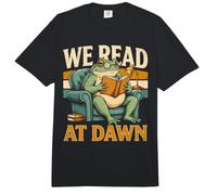 Leemos en la Lectura del ratón de Biblioteca de la Rana del Amanecer Comfort Colors Adult Heavyweight T-Shirt