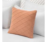 LEEMQCYA 1 paquete de fundas de almohada súper suaves de 45,7 x 45,7 cm, fundas de cojín decorativas de color rosa