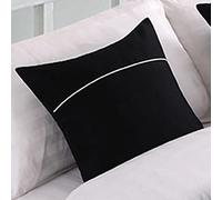 LEEMQCYA Cojín de ropa de cama con fundas y almohadillas interiores (paquete de 1), 45 x 45 cm (18 x 18 pulgadas), almohada cuadrada de lino decorativa para dormitorio, sofá, coche, casa de campo,