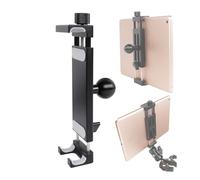Leenconghui Soporte para tablet de aleación de aluminio con cabeza de bola de 1 pulgada, soporte giratorio de 360 grados para iPad y otros dispositivos de 4.7 a 12.9 pulgadas, compatible con soportes