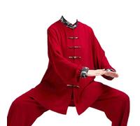 Leeonway Ropa Tradicional China,Tang Traje De Artes Marciales Kung Fu,Tradicional Tai-Chi Uniformes,Ligero Y Transpirable,FáCil De Poner Y Quitar,para Tai-Chi,Kung Fu Y Ocio