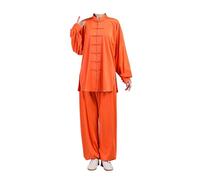 Leeonway Ropa Tradicional China,Tang Traje De Artes Marciales Kung Fu,Uniformes para Tai-Chi,CóModo Y Transpirable,Adecuado para Artes Marciales,Tai-Chi Y MeditacióN