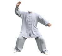 Leeonway Traje De Artes Marciales Hombre, Tang Traje Kung Fu, Tai-Chi, Cómodo Y Transpirable, Adecuado Para Tai-Chi, Kung Fu Y Ocio