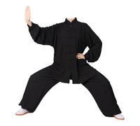 Leeonway Traje De Artes Marciales para Hombres,Tang Traje De Artes Marciales Kung Fu,Traje Hombre De Tai-Chi,CóModo Y Transpirable,Adecuado para Tai-Chi,Kung Fu Y Ocio