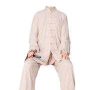 Leeonway Traje De Artes Marciales para Hombres,Tang Traje De Artes Marciales Kung Fu,Traje Hombre De Tai-Chi,CóModo Y Transpirable,Adecuado para Tai-Chi,Kung Fu Y Ocio