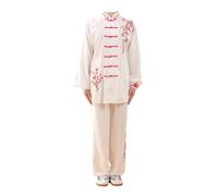 Leeonway Traje De Artes Marciales para Hombres,Traje Tang Uniformes De Kung Fu,Traje Hombre De Tai-Chi,Ligero Y Transpirable,Se Puede Usar En Interiores O Exteriores