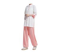 Leeonway Traje Tang Uniformes De Kung Fu,Tang Traje De Artes Marciales Kung Fu,Uniformes para Tai-Chi,CóModo Y Transpirable,Adecuado para Tai-Chi,Kung Fu Y Ocio