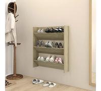 Leepesx Zapatero de Pared, Mueble Zapatero, Zapatero Entrada Recibidor, Mueble Recibidor Zapatero, Zapateros Modernos, Mueble Zapatero Estrecho, aglomerado Color Roble Sonoma 80x18x90 cm