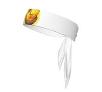 LEEPSS Bird's Nest Golden Chicken - Corbata deportiva para la cabeza, cómoda, transpirable, moderna, unisex, adecuada para correr, yoga, fitness y otros deportes, color negro