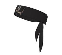 LEEPSS Late Night Owl Sports Headtie - Corbata para la cabeza, cómoda, transpirable, moderna, unisex, adecuada para correr, yoga, fitness y otros deportes, color negro