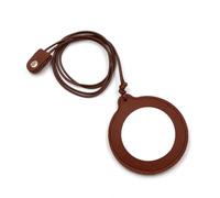 LEEQ 10X Lupas Monolíticas con Cadena Colgante de Collar de Cuero - Lupa de Lectura para Personas Mayores, Lupa de Mano Adecuadas para Libros y Periódicos Leyendo Soldadura, Monedas, Joyas, marrón