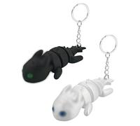 LEEQ 2 piezas Llaveros de pareja,colgante de dibujos animados para amigos y parejas (blanco y negro), para el día de San Valentín, cumpleaños, etc., En Blanco Y Negro