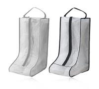 LEEQ 2pcs Bolsas de Almacenamiento portátiles para Botas a Prueba de Polvo - Bolsa de Zapatos portátil a Prueba de Polvo, Botas Altas con Cremallera Organizador Bolsa, Bolsa para Zapatos